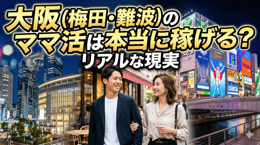 大阪(梅田・難波)のママ活は本当に稼げる?リアルな現実