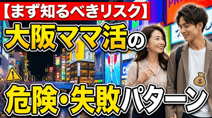 【まず知るべきリスク】大阪(梅田・難波)ママ活の危険・失敗パターン