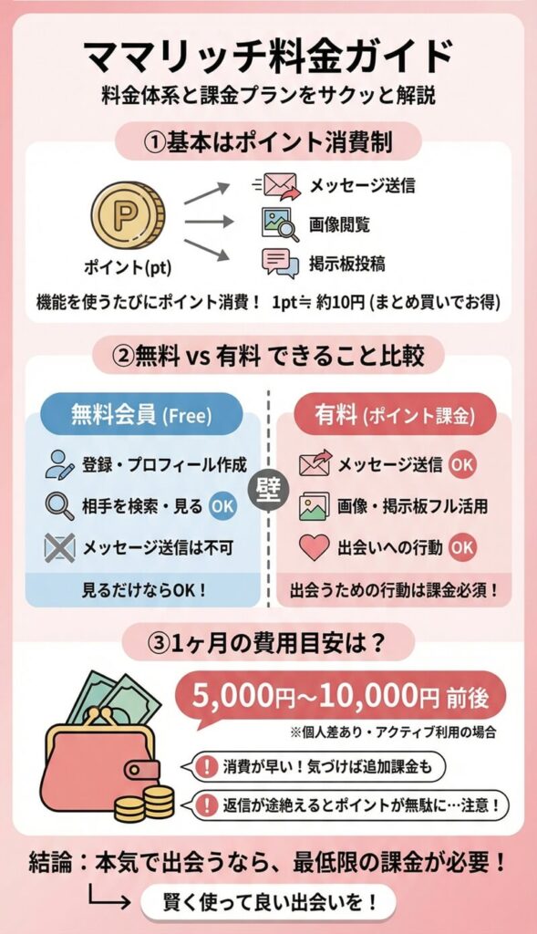 ママリッチの料金体系と課金プランを解説