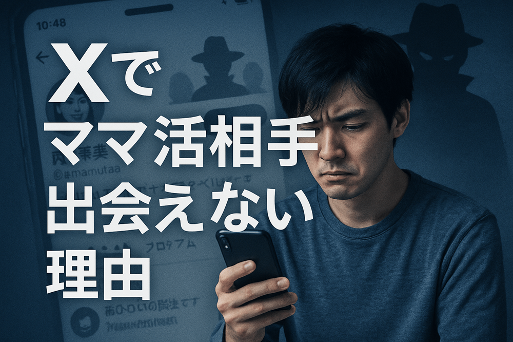 Xでママ活相手と出会えない理由
