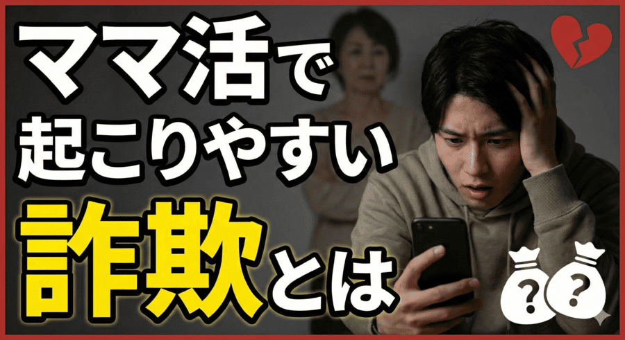 ママ活で起こりやすい詐欺とは
