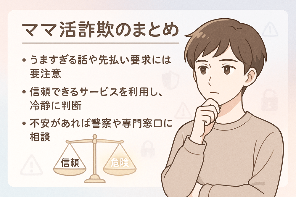 ママ活詐欺についてのまとめ