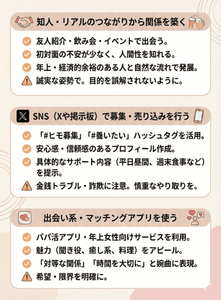 ヒモになるにはどうすればいい?|ヒモ活の3つの方法