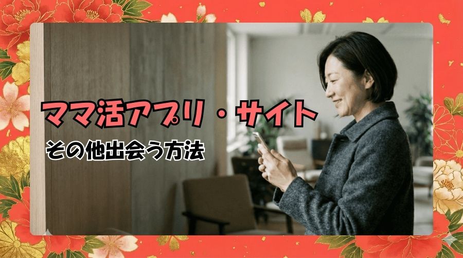 ママ活アプリ・サイト以外でママと出会う方法
