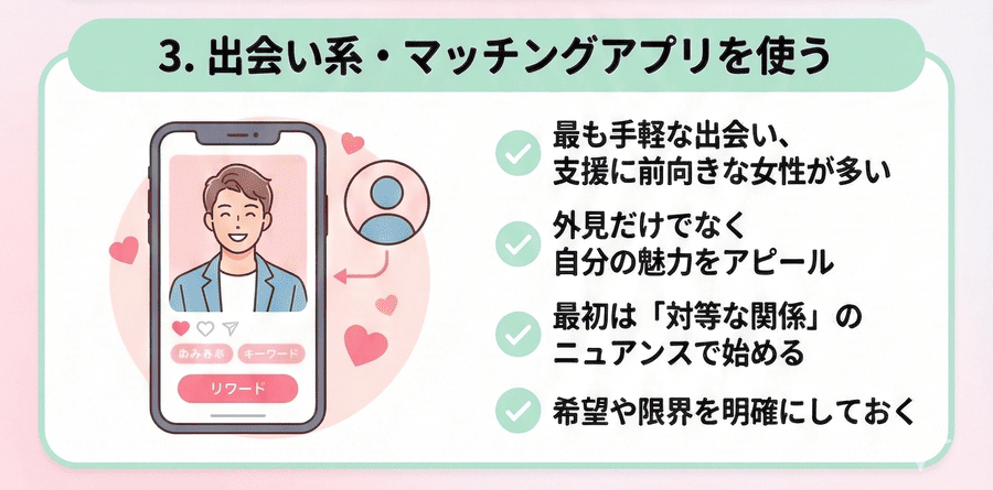 出会い系・マッチングアプリを使う