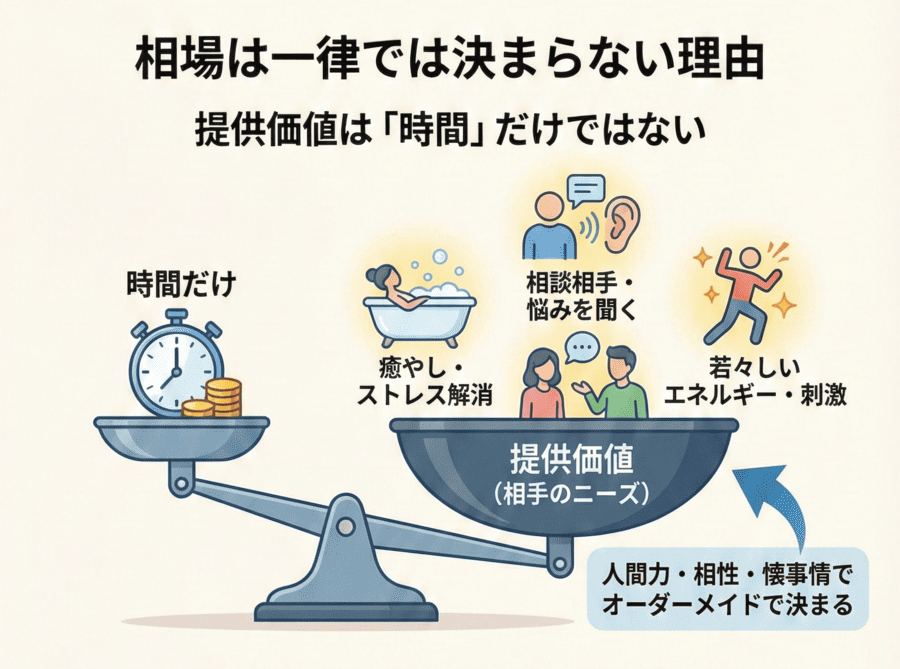 場は一律では決まらない理由