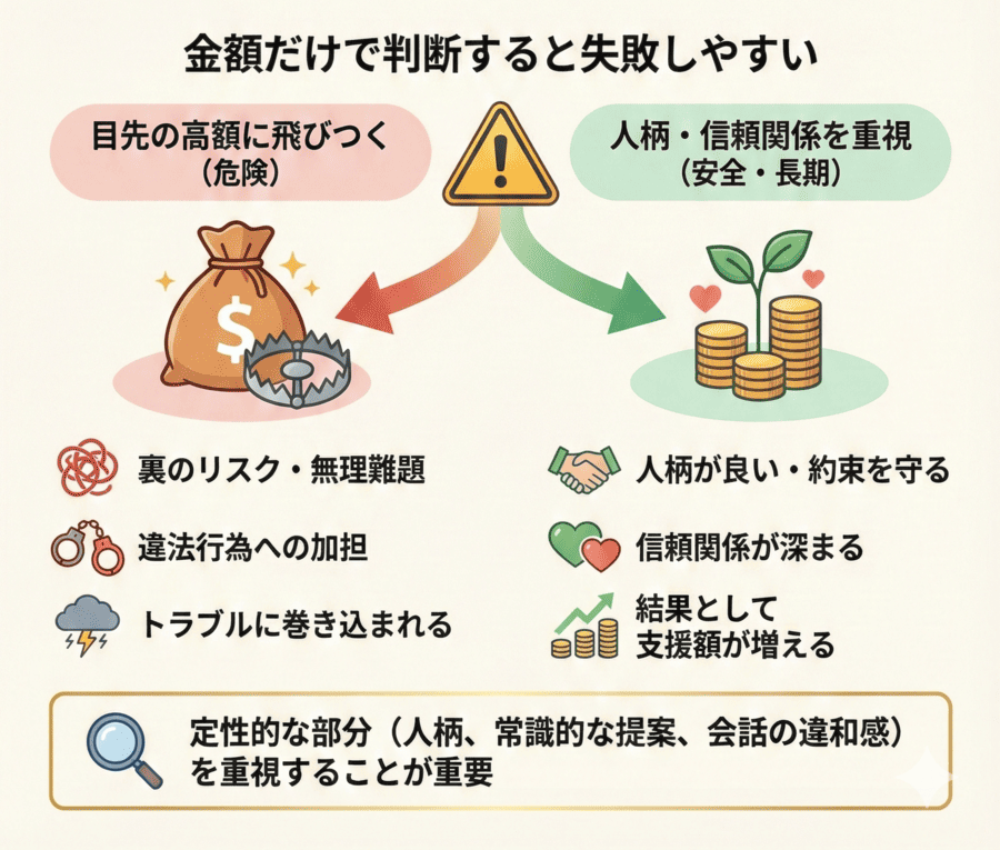 金額だけで判断すると失敗しやすい