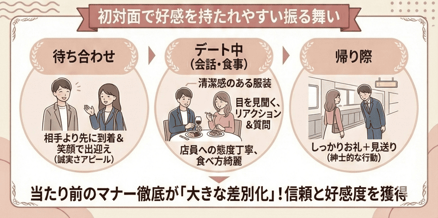 初対面で好感を持たれやすい振る舞い