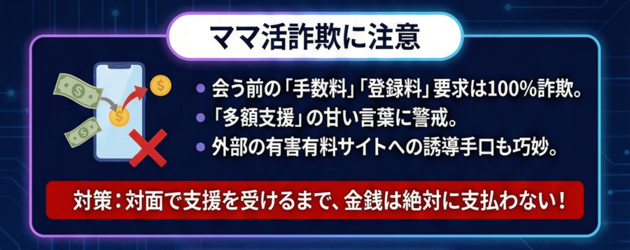 ママ活詐欺に注意