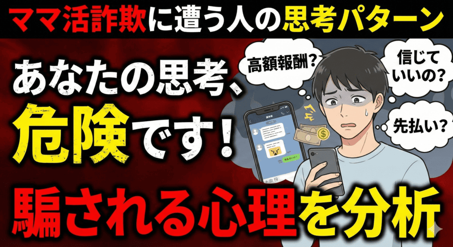 ママ活詐欺に遭う人の思考パターン