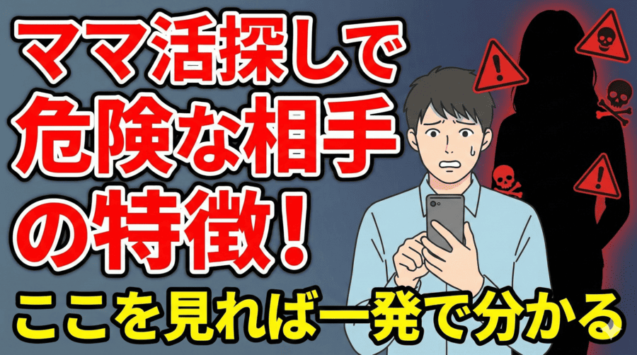 ママ活探しで危険な相手の特徴!ここを見れば一発で分かる