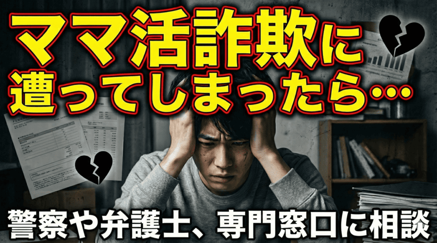 もしママ活詐欺に遭ってしまったら…