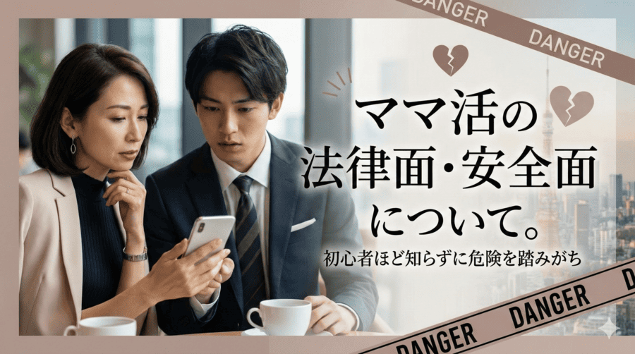 ママ活の法律面・安全面について。初心者ほど知らずに危険を踏みがち