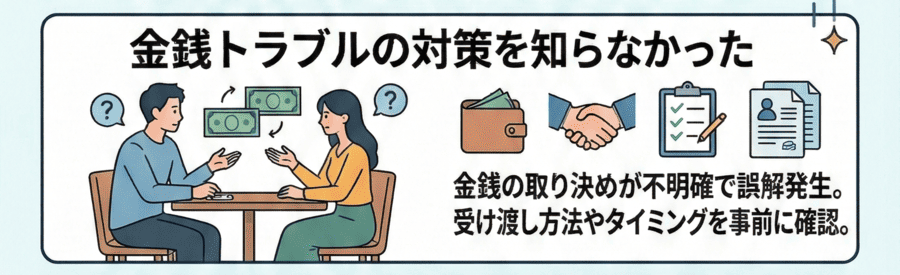 金銭トラブルの対策を知らなかった