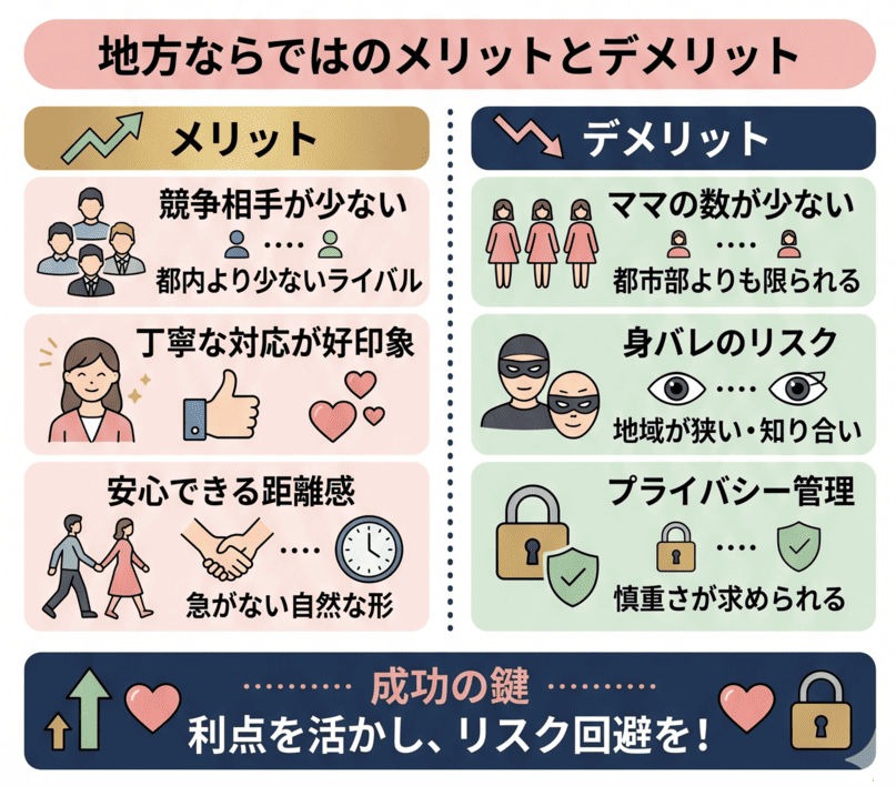 地方ならではのメリットとデメリット