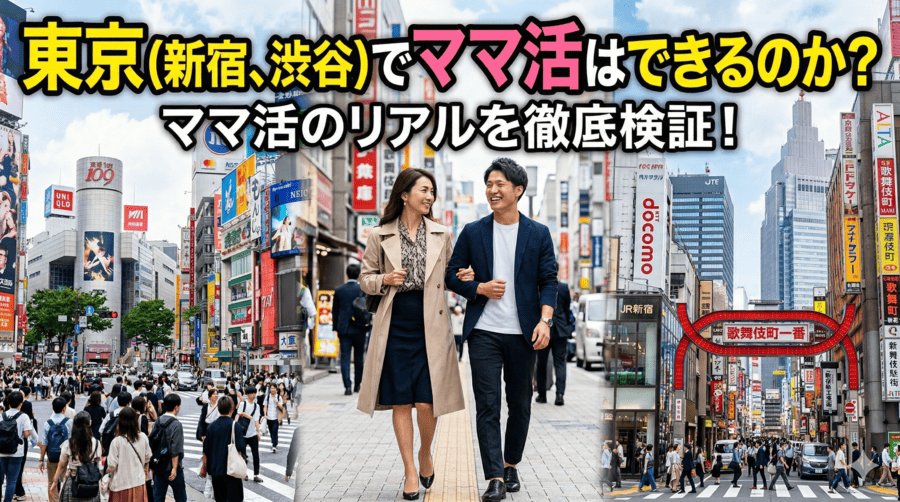 東京（新宿、渋谷）でママ活はできるのか？