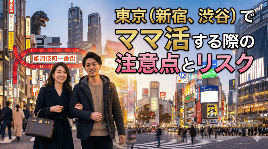 東京（新宿、渋谷）でママ活する際の注意点とリスク