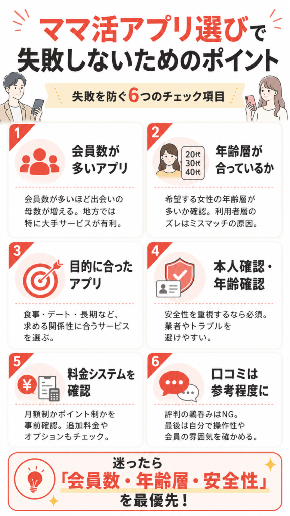 ママ活 選び方