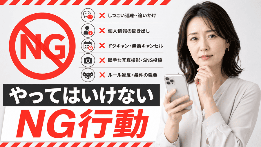 ママ活で信頼を失うNG行動リスト