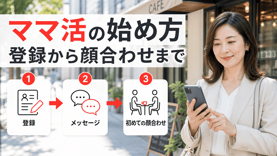 ママ活アプリの始め方!登録から顔合わせまでの流れ