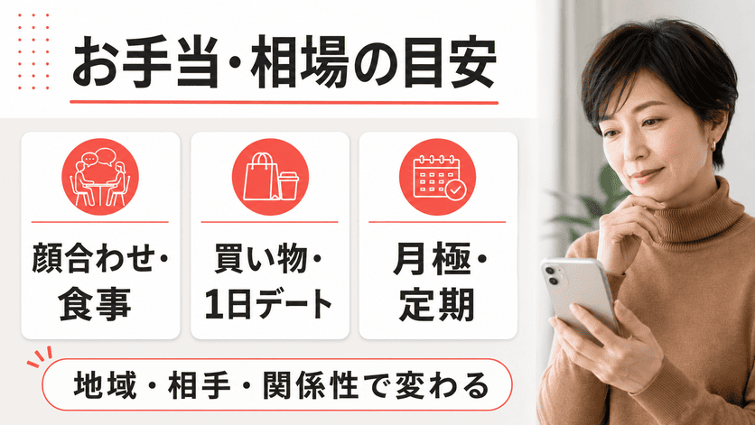 ママ活ではいくらもらえる?お手当・相場の目安
