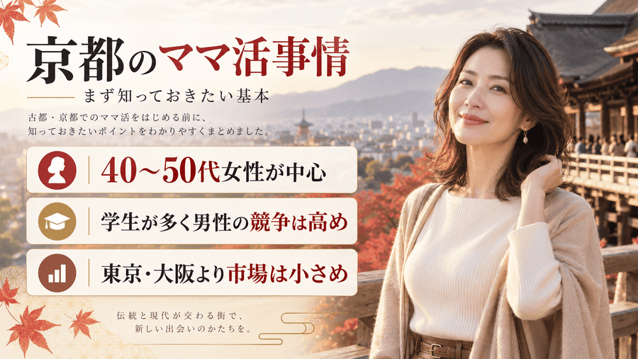 京都のママ活事情|まず知っておきたい基本