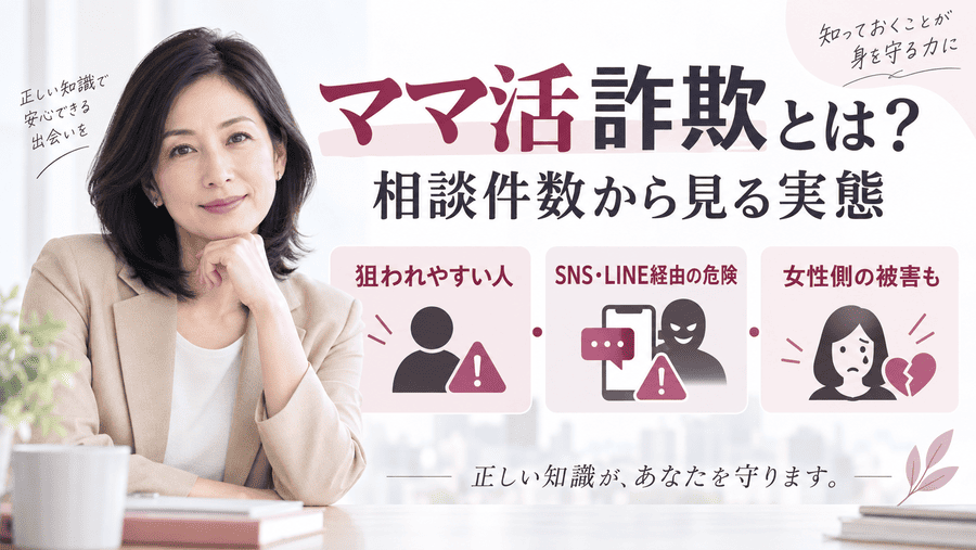 ママ活詐欺とは?相談件数から見る実態