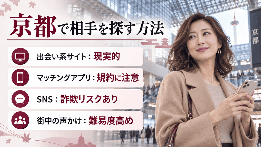 京都でママ活相手を探す方法