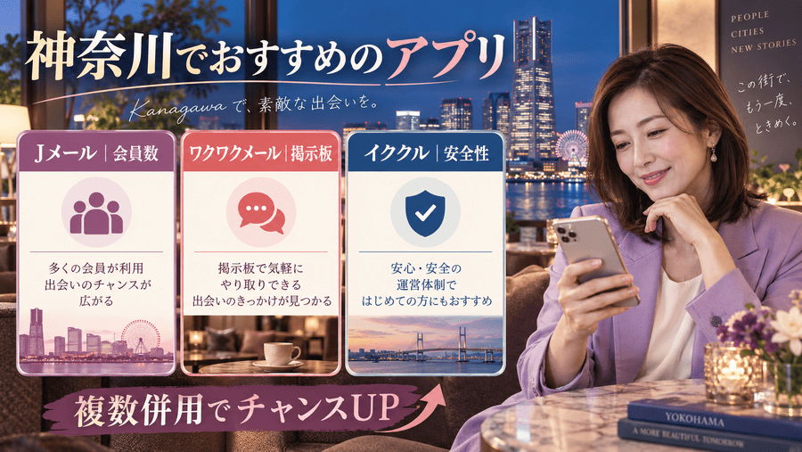 神奈川(横浜)でママ活におすすめのアプリ・サイト