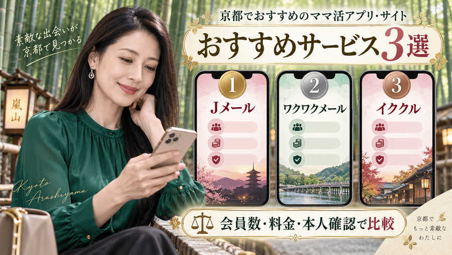 京都でおすすめのママ活アプリ・サイト3選