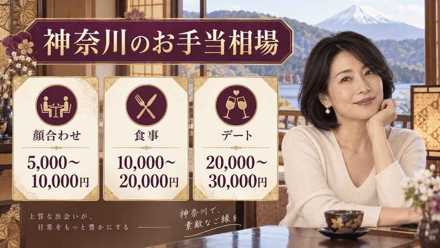神奈川(横浜)のママ活のお手当相場はいくら?