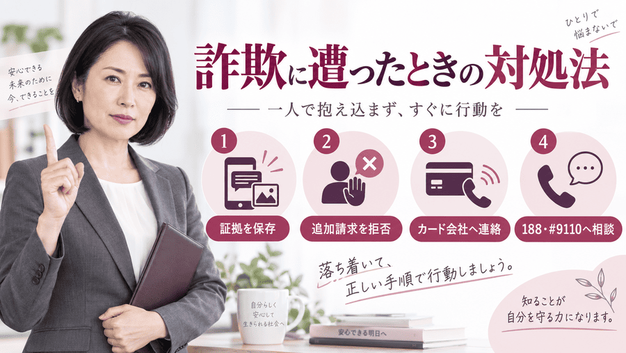 ママ活詐欺に遭ってしまったときの対処法