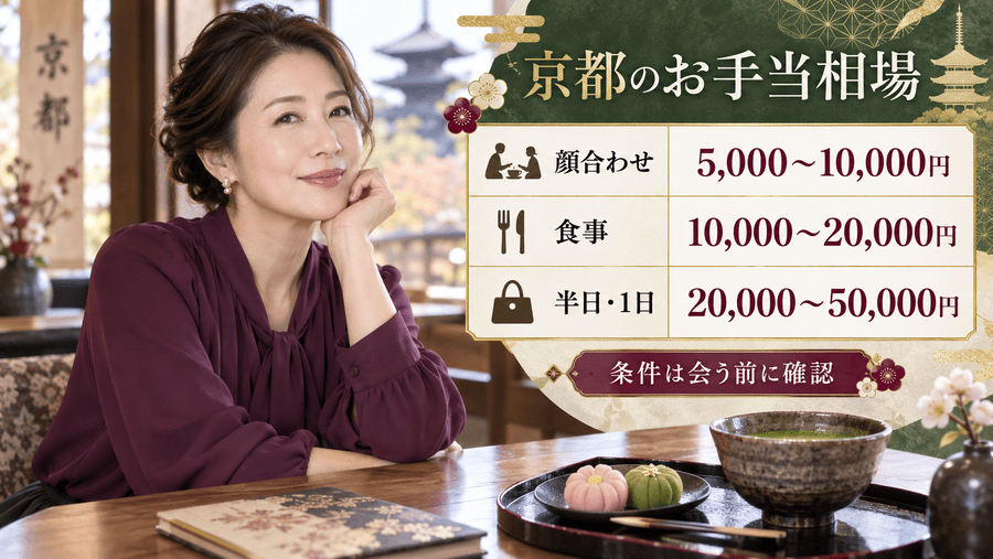 京都のママ活のお手当相場