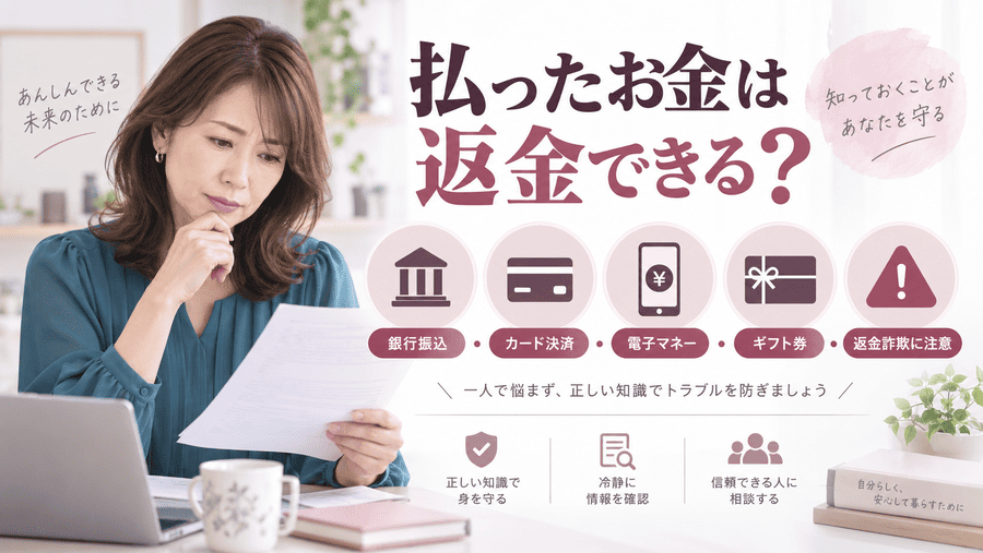 ママ活詐欺で払ったお金は返金できる?