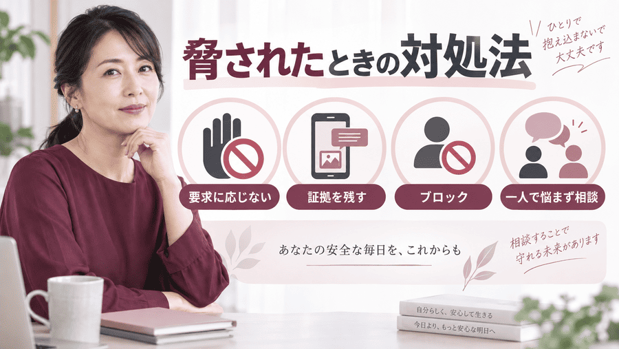 ママ活詐欺で脅されたときの対処法