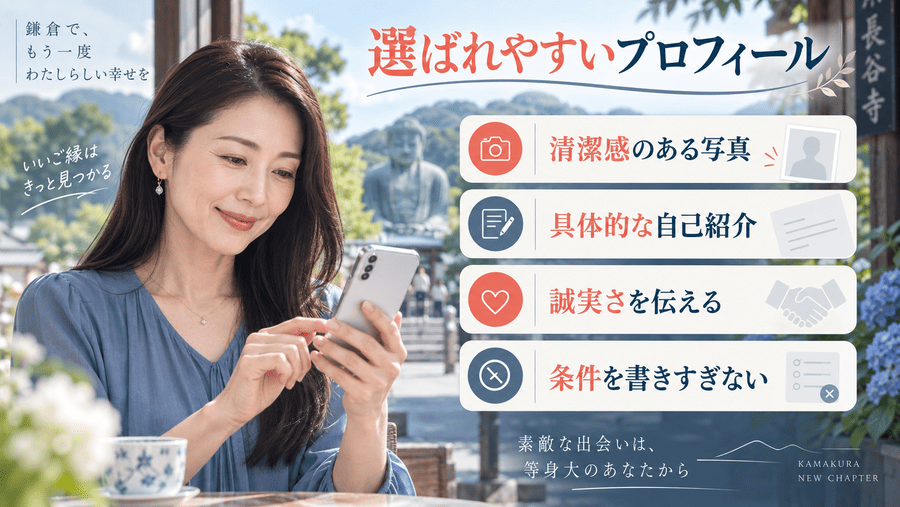 神奈川(横浜)のママ活で女性から選ばれやすいプロフィールの作り方