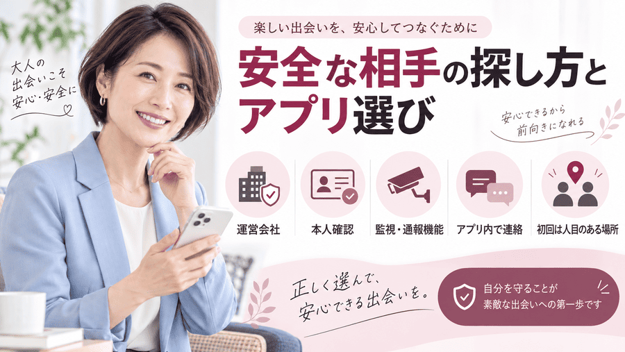 安全にママ活相手を探す方法とアプリの選び方