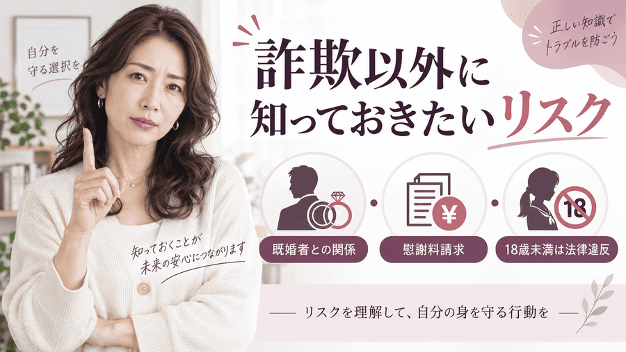 ママ活詐欺以外に知っておきたいリスク